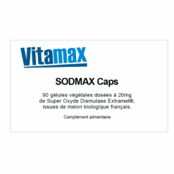 Complément alimentaire Sodmax (90 gélules) - Super Oxyde Dismutase Extramel ® - Antioxydant puissant